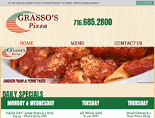 Tablet Screenshot of grassospizza.com